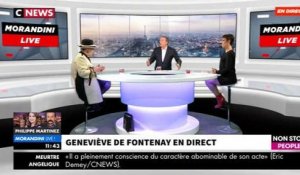Morandini Live : Geneviève de Fontenay accusée d'être d'extrême droite, elle répond (vidéo)
