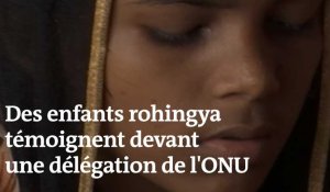 « J'étais en train de m'enfuir quand ils m'ont tiré dessus » : des enfants rohingya témoignent devant une délégation de l'ONU