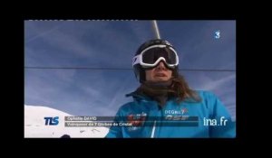 Ophélie David, championne de ski cross