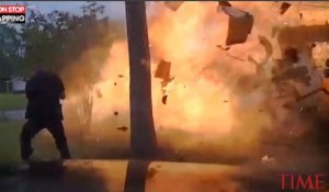 États-Unis : Un policier évite de peu l'explosion d'une maison (Vidéo)