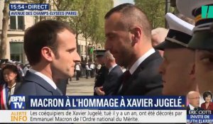 Les images de la cérémonie d'hommage à Xavier Jugelé, le policier tué sur les Champs-Elysées
