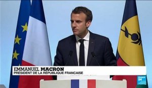 Discours d''Emmanuel Macron à Nouméa