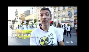 Greenpeace. ' Une piscine en carton pour dénoncer la sécurité des centrales nucléaires '
