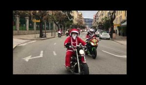 Les motards fêtent Noël dans Ajaccio