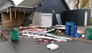 Une friterie détruite à la suite d'un accident, à Ploegsteert