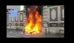 Gilets jaunes: les images des violences à Rouen et dans d'autres villes lors de l'acte VII