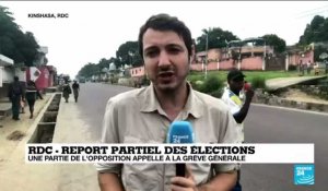 Report partiel des élections en RDC : une partie de l'opposition appelle à la grève générale