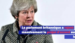 Le parlement britannique rejette massivement le projet d'accord sur le Brexit