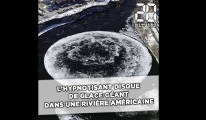 Etats-Unis: Un hypnotisant disque de glace géant s'est formé dans une rivière