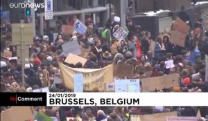 La marche des jeunes pour le climat à Bruxelles rassemble 35 000 participants