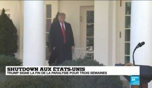 Donald Trump recule sur son mur pour sortir du "shutdown"