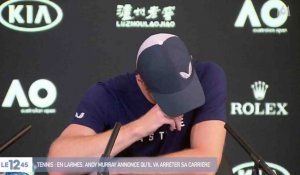 Andy Murray, en larmes annonce sa retraite - ZAPPING ACTU DU 11/01/2019