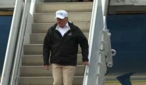 Le présidentTrump arrive au Texas pour visiter la frontière