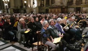 Messe à l'intention de Johnny Hallyday à l'église de la Madeleine 