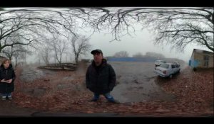 Reportage à 360° dans l'est de l'Ukraine sous la menace des mines