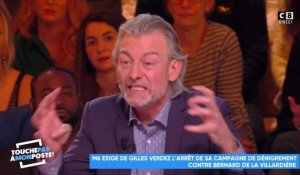 VIDEO. "Ca me choque beaucoup" : Gilles Verdez répond à M6 qui l'accuse de "campagne de dénigrement" contre Bernard de la Villardière