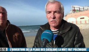 L'ouverture la nuit de la plage des  Catalans fait polémique