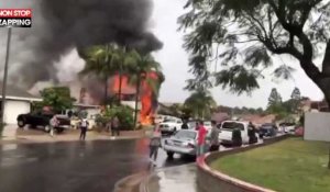 Californie : un avion s'écrase dans un quartier résidentiel, 5 morts (vidéo)
