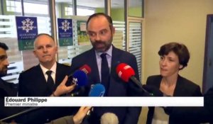 Visite du premier ministre Edouard Philippe à Beauvais à propos de l'augmentation de la prime d'activité