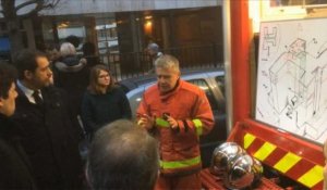 Indendie mortel à Paris: Castaner et Hidalgo auprès des pompiers