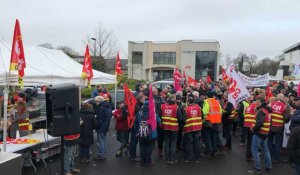 Ploufragan. Syndicats : environ 400 manifestants devant le Medef