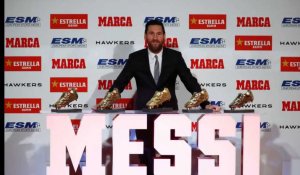 Lionel Messi a reçu son cinquième Soulier d'Or de meilleur buteur en Europe