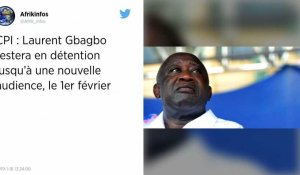 Cour pénale internationale : Gbagbo en détention jusqu'à une nouvelle audience en février