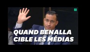 Benalla critique les médias (mais les cite quand ça l'arrange)