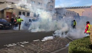Affrontements entre la police et les Gilets jaunes à Boulogne 