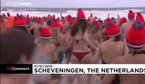Pays-Bas : ils plongent dans de l'eau à 7 degrés