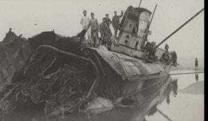 Un sous-marin allemand UC-61 échoué en 1917 resurgit des sables