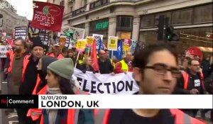 Manifestation à Londres contre la politique "d'austérité" de Theresa May et pour son départ