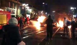 Manifestation à Marseille : des incendies de poubelles sur la Canebière