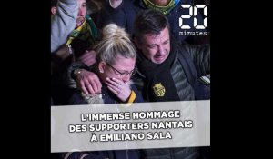 L'immense hommage des supporters nantais à Emiliano Sala