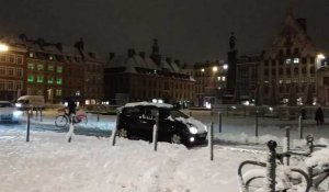 La neige ce matin à Lille et dans la région