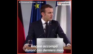 Traité d'Aix-la-Chapelle: Emmanuel Macron fustige «ceux qui répandent des mensonges»