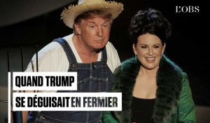 Trump déguisé en fermier pour faire la promotion de sa réforme agricole 