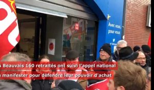 Beauvais : Environ 160 retraités manifestent pour leur pouvoir d'achat