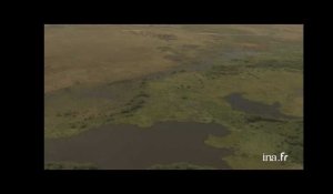 Tchad : graphismes sur le lac Tchad