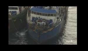 Gabon : bateaux de pêche dans l'Océan Atlantique