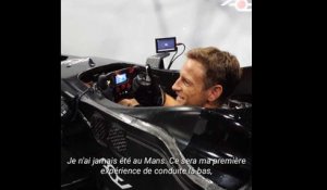 Jenson Button sur simulateur avant de retrouver des pilotes de F1 au Mans