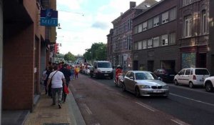 Scènes de fête place de la Digue à Charleroi!