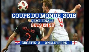 Buts en 3D : Croatie - Angleterre (2:1) Coupe du Monde 2018