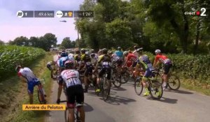 Tour de France 2018 : chute du peloton lors de la 4e étape