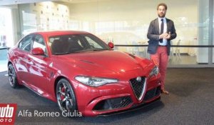 2015 Alfa Romeo Giulia Quadrifoglio (510 ch) : présentation AutoMoto