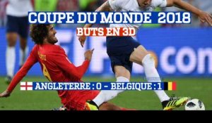 Buts en 3D : Angleterre - Belgique (0:1) Coupe du Monde 2018 