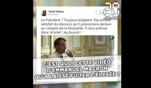 C'est quoi cette vidéo d'Emmanuel Macron qu'a laissé fuiter l'Élysée ?