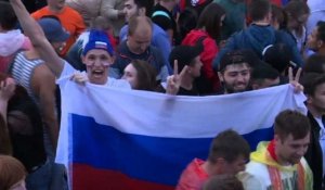Les supporters de la Russie euphoriques après la qualification