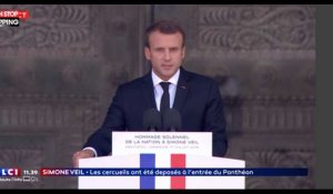 Simone Veil au Panthéon : Le vibrant hommage d'Emmanuel Macron (Vidéo)