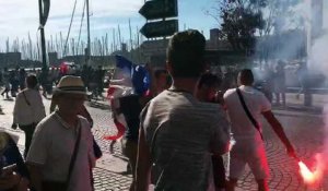 France-Uruguay : les supporters célèbrent la victoire sur le Vieux-Port